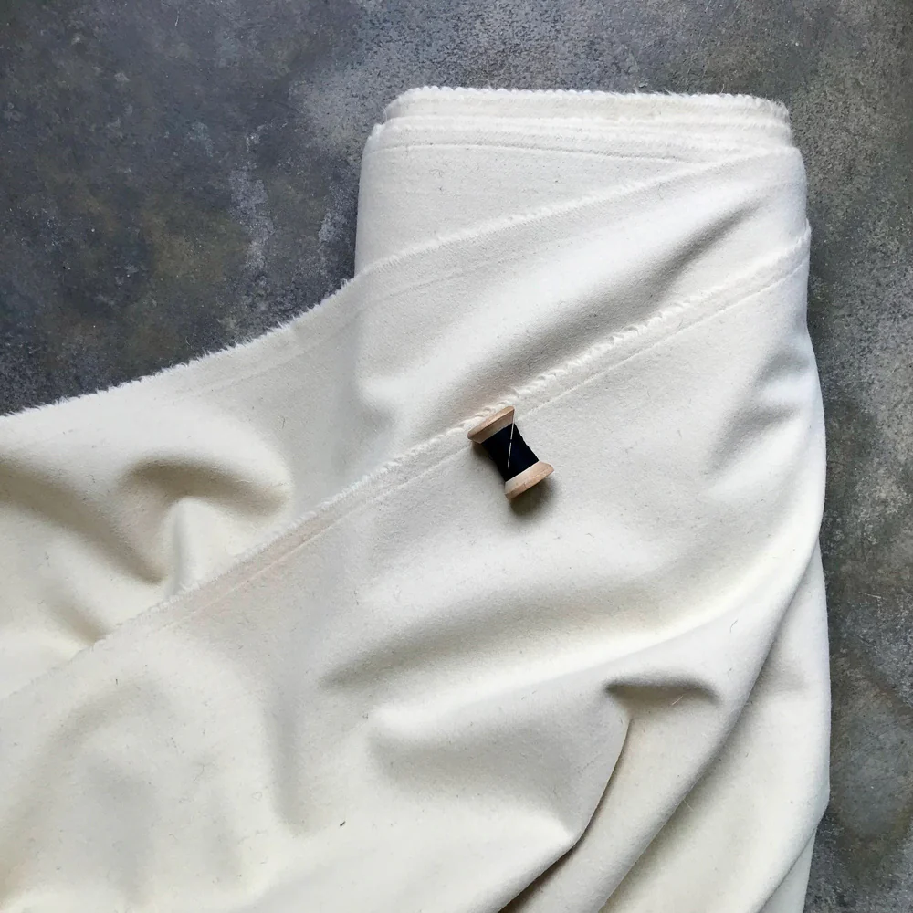 Burel thick fulled wool fabric - Image 2