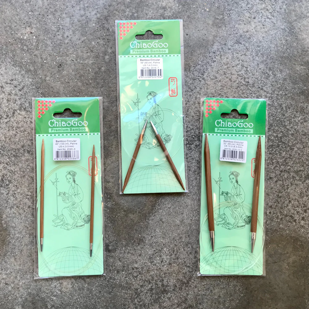 ChiaoGoo Premium Bamboo circular needles
