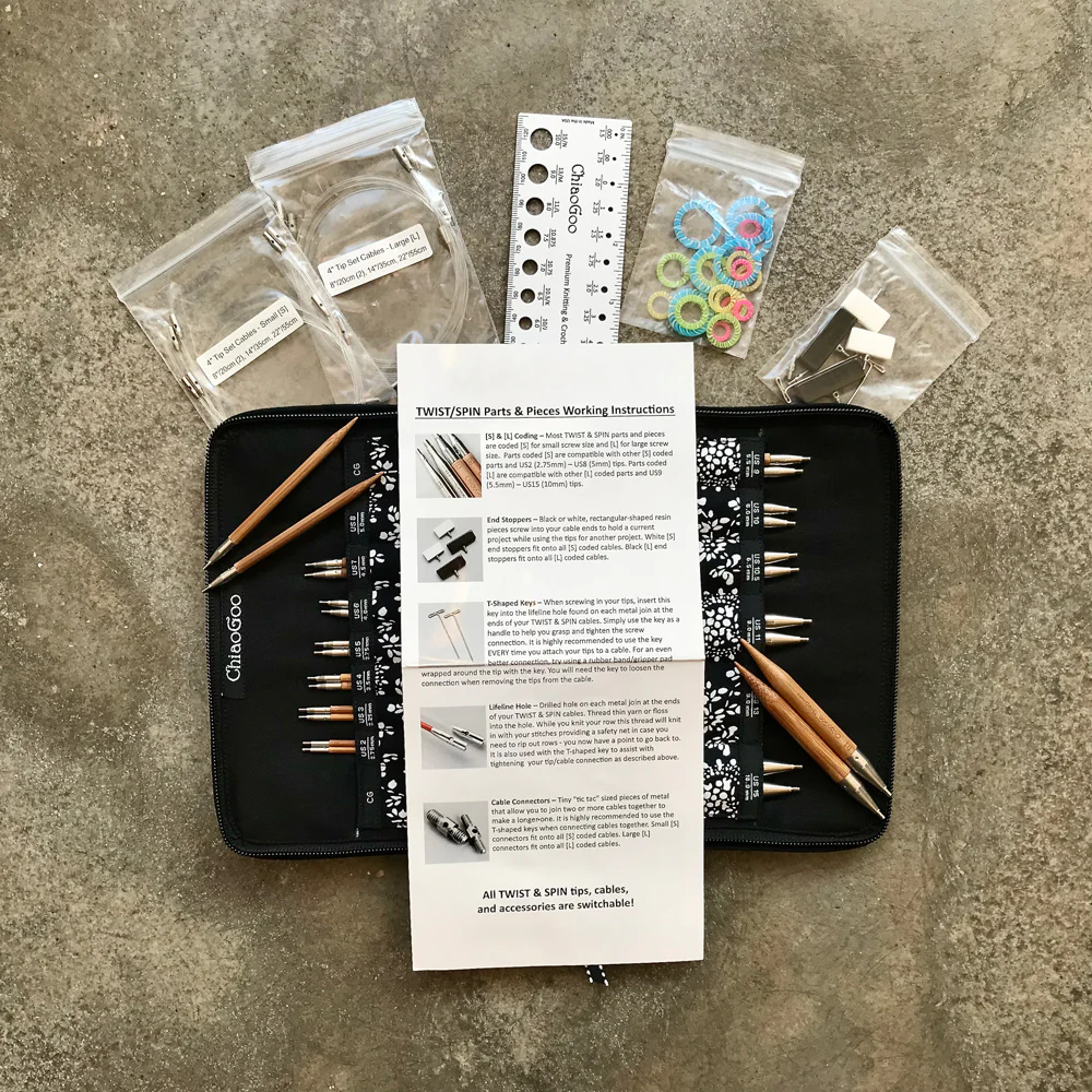 ChiaoGoo SPIN bamboo interchangeable circular needles set - Image 3