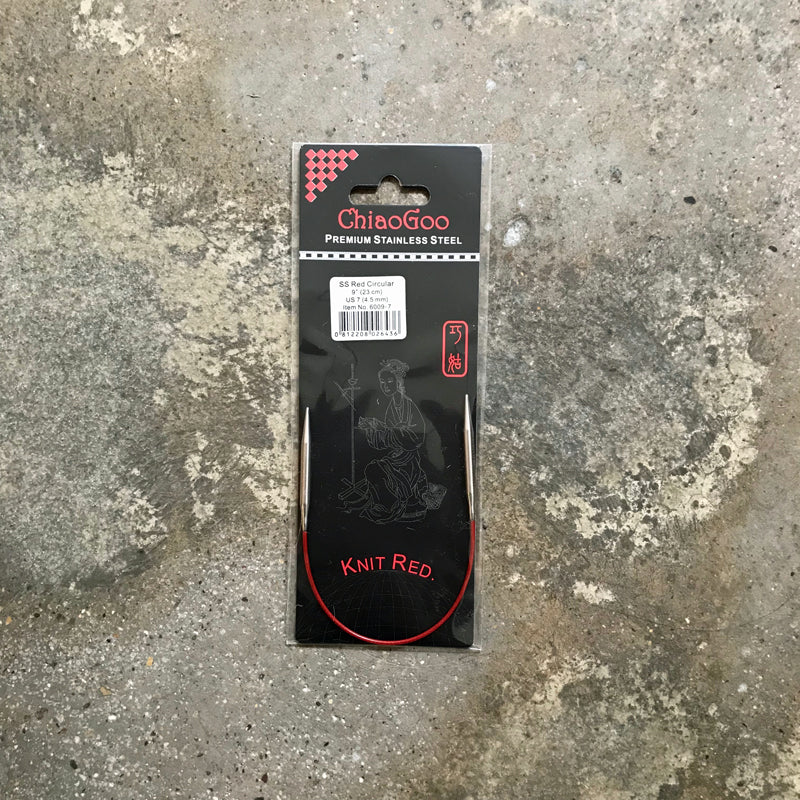 ChiaoGoo SS Red Circular metal circular needles - Image 3