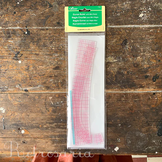 Clover curve ruler with mini ruler