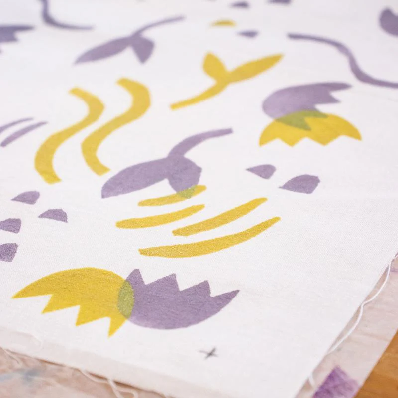 Stencil printing on fabric with Atelier Karaka - 18 APR - Image 7