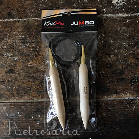 Knitpro Jumbo Birch circular needles - Image 2