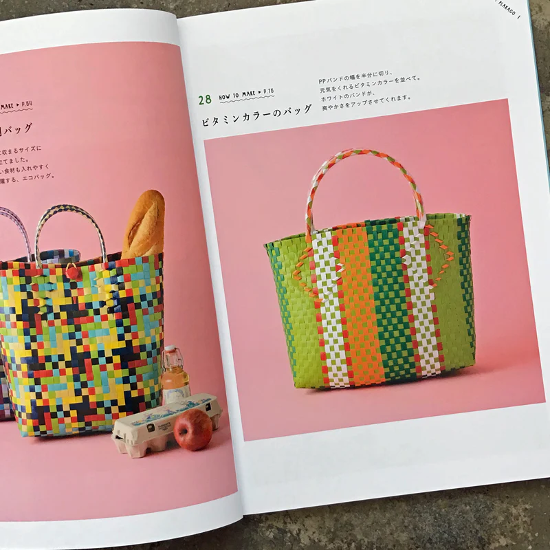 Vietnamese plastic basket made from polypropylene band PPバンドで作るベトナムのプラカゴ - Image 5